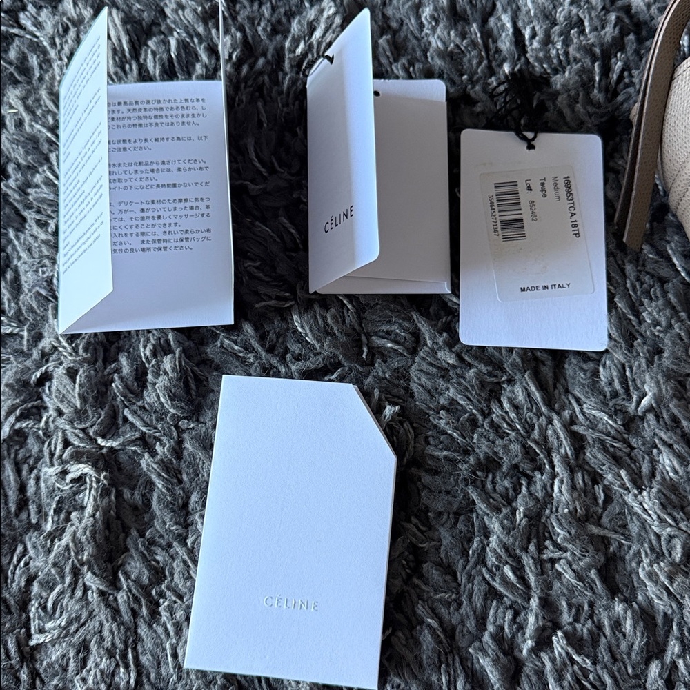 Celine Gray Leather Tote - Picture 4 of 16